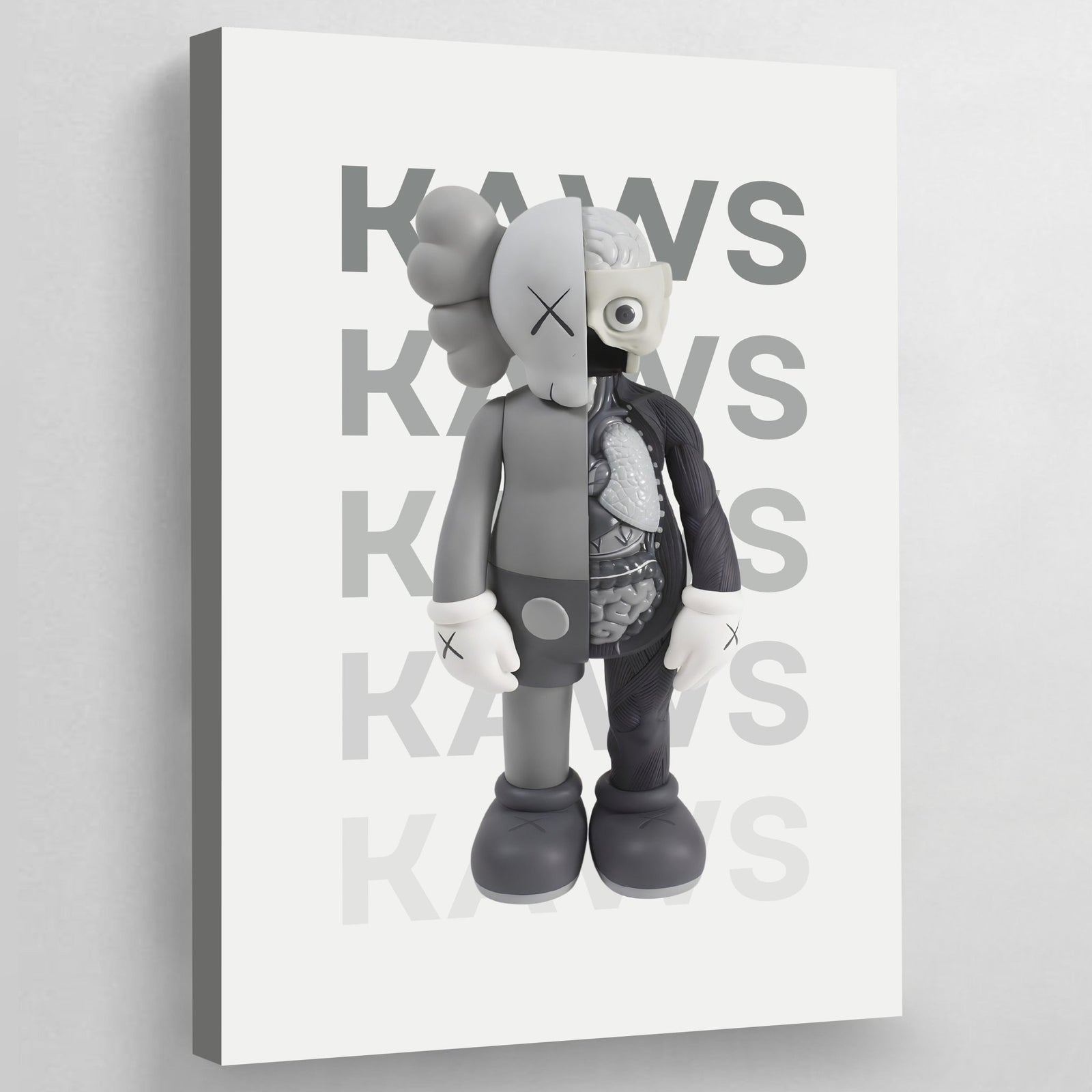 Tableau Kaws Companion Gris - The Art Avenue