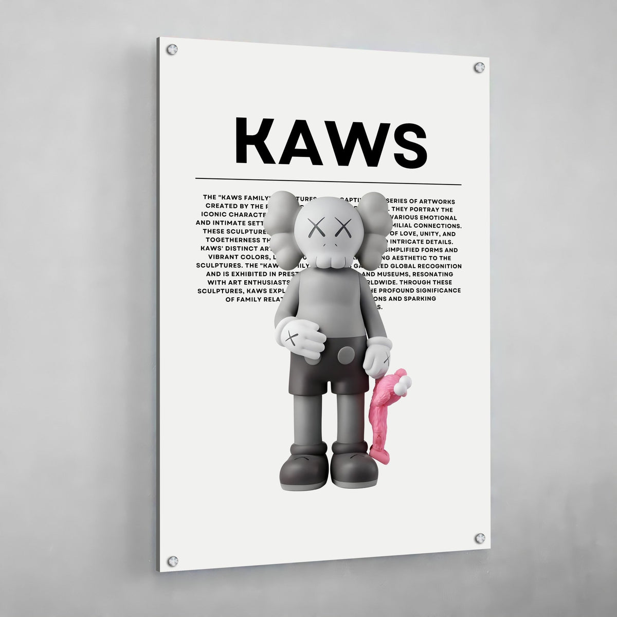 Tableau Kaws Companion Rose - The Art Avenue