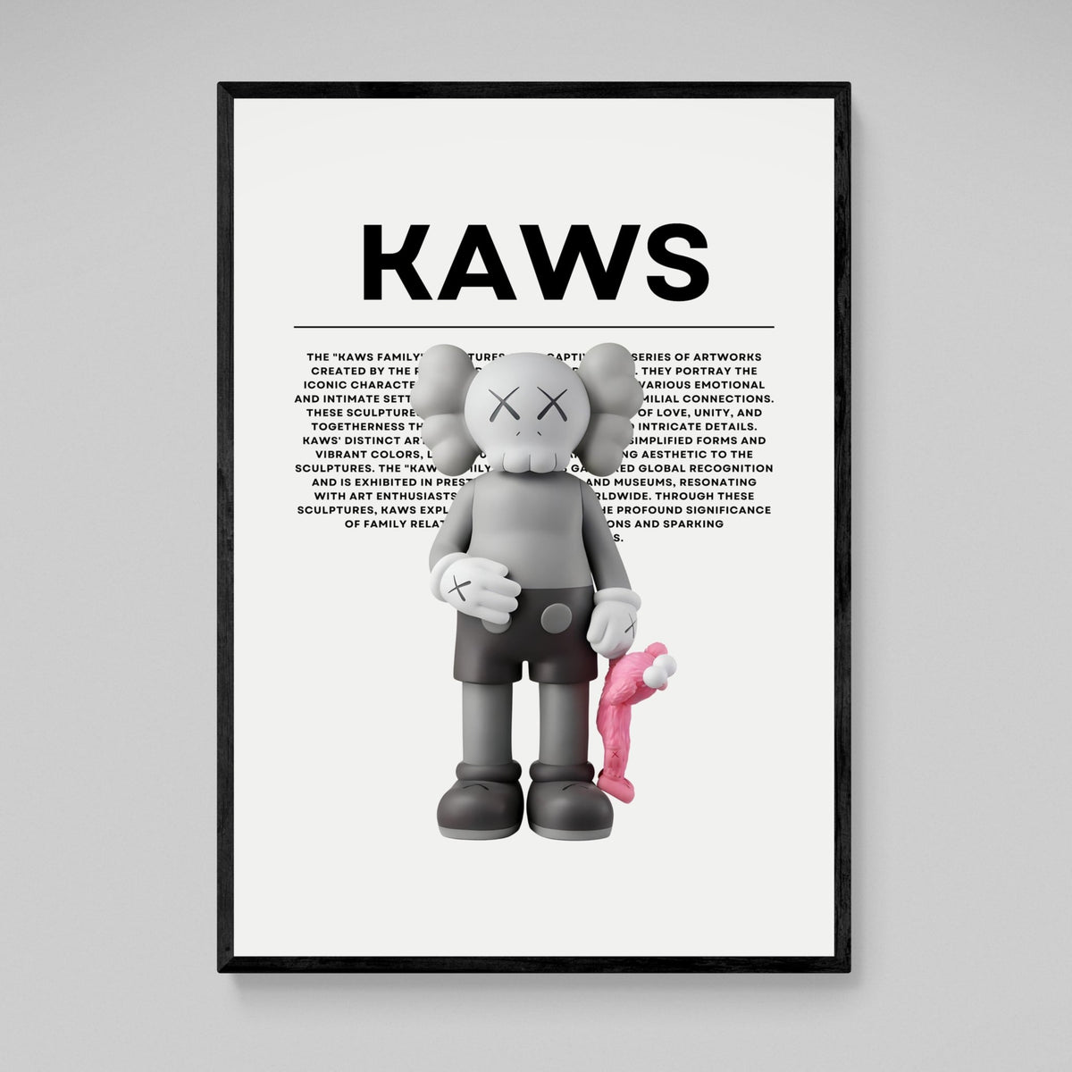 Tableau Kaws Companion Rose - The Art Avenue