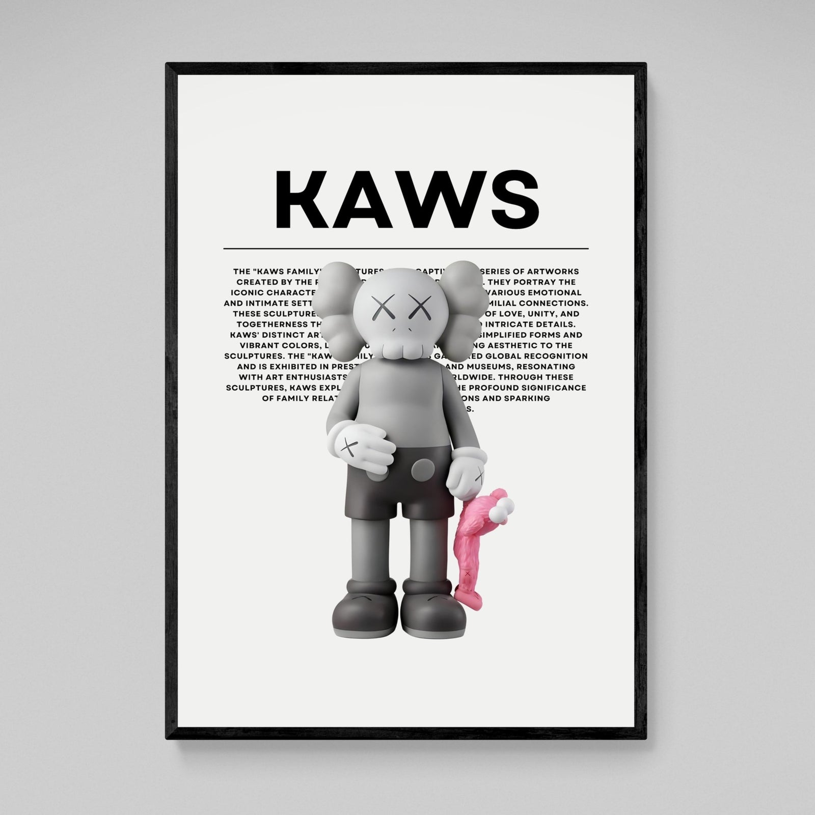 Tableau Kaws Companion Rose - The Art Avenue