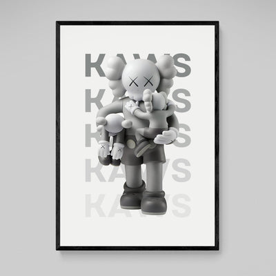 Tableau Kaws Companions Gris - The Art Avenue