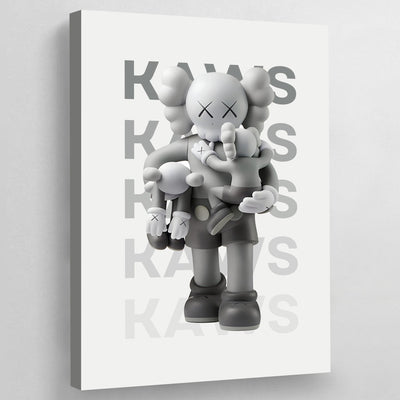 Tableau Kaws Companions Gris - The Art Avenue