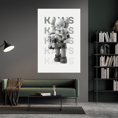 Tableau Kaws Companions Gris - The Art Avenue