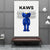 Tableau Kaws Figurine Bleu - The Art Avenue