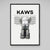 Tableau Kaws Figurine Gris - The Art Avenue