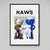 Tableau Kaws Figurines Bleu - The Art Avenue