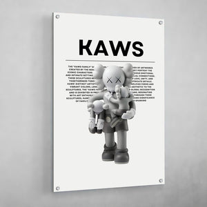 Tableau Kaws Figurines Gris - The Art Avenue