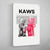 Tableau Kaws Figurines Rose - The Art Avenue