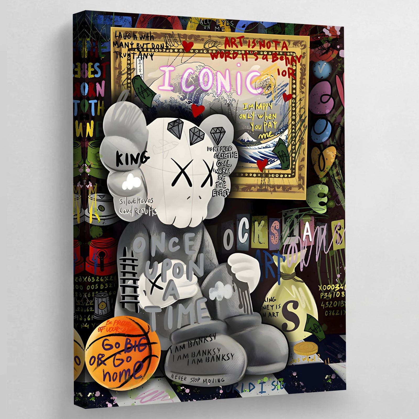 Tableau Kaws Graffiti - The Art Avenue