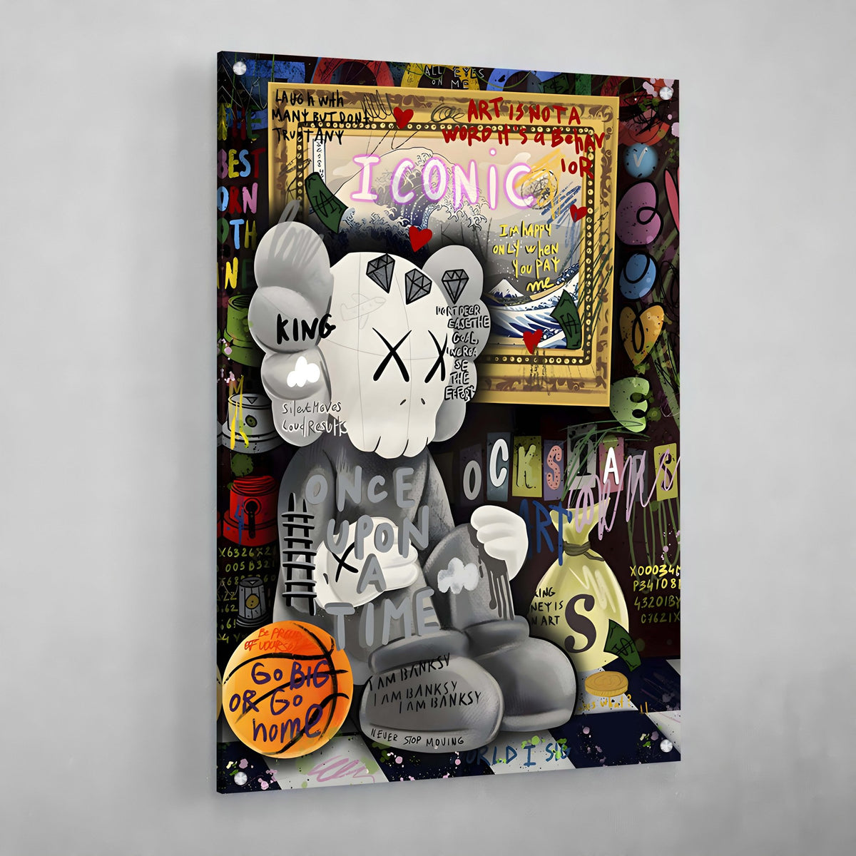 Tableau Kaws Graffiti - The Art Avenue