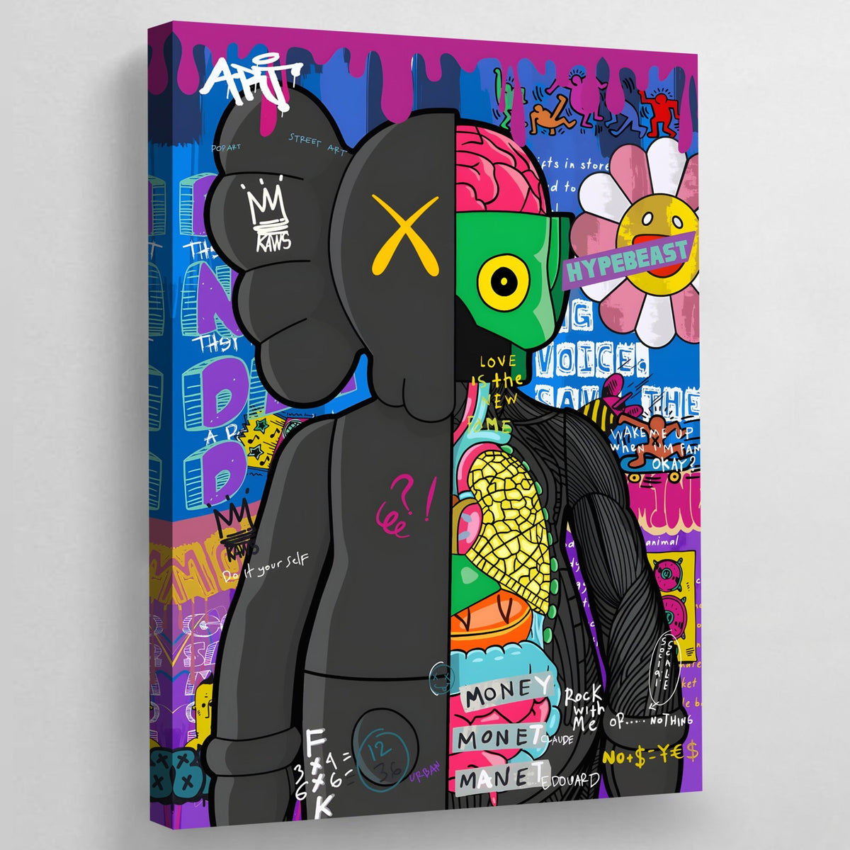 Tableau Kaws Graffitis - The Art Avenue