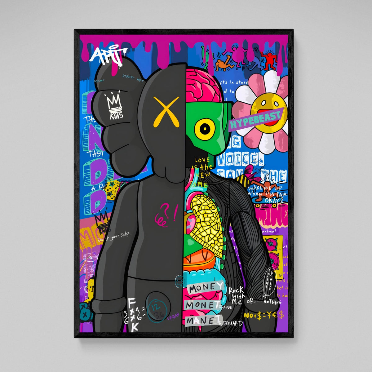 Tableau Kaws Graffitis - The Art Avenue