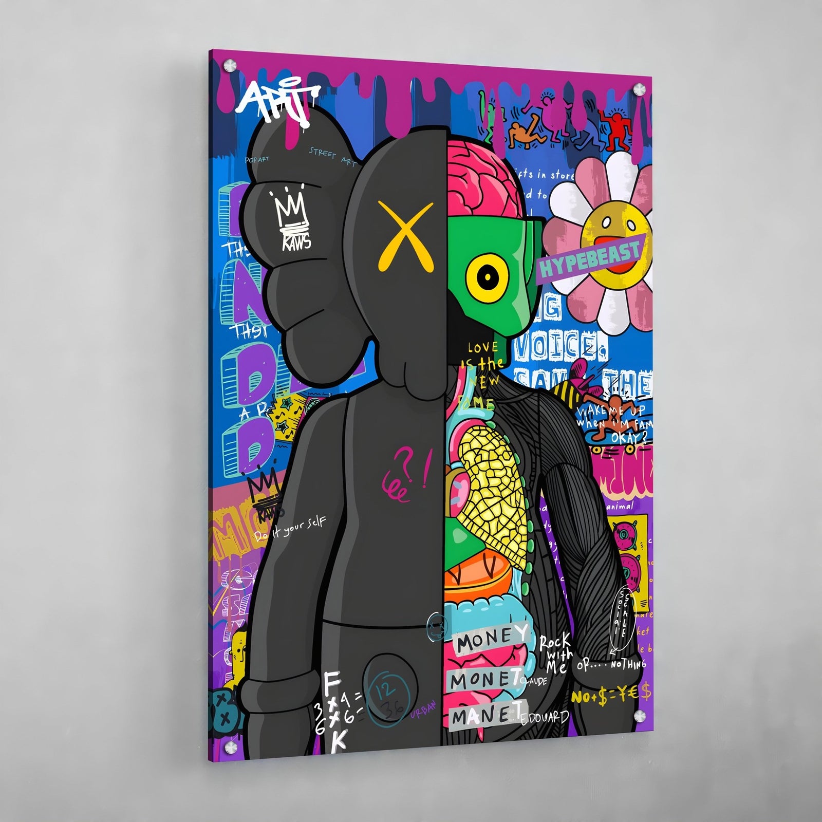 Tableau Kaws Graffitis - The Art Avenue