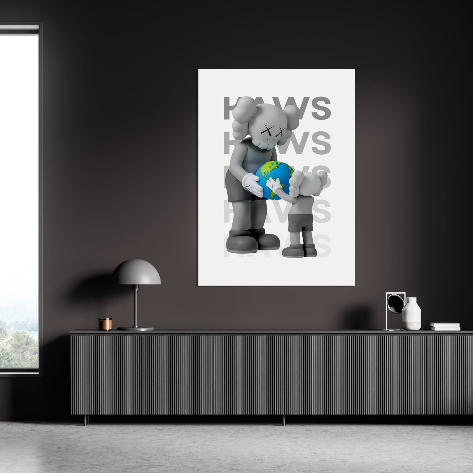 Tableau Kaws Gris Companions - The Art Avenue