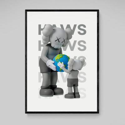 Tableau Kaws Gris Companions - The Art Avenue