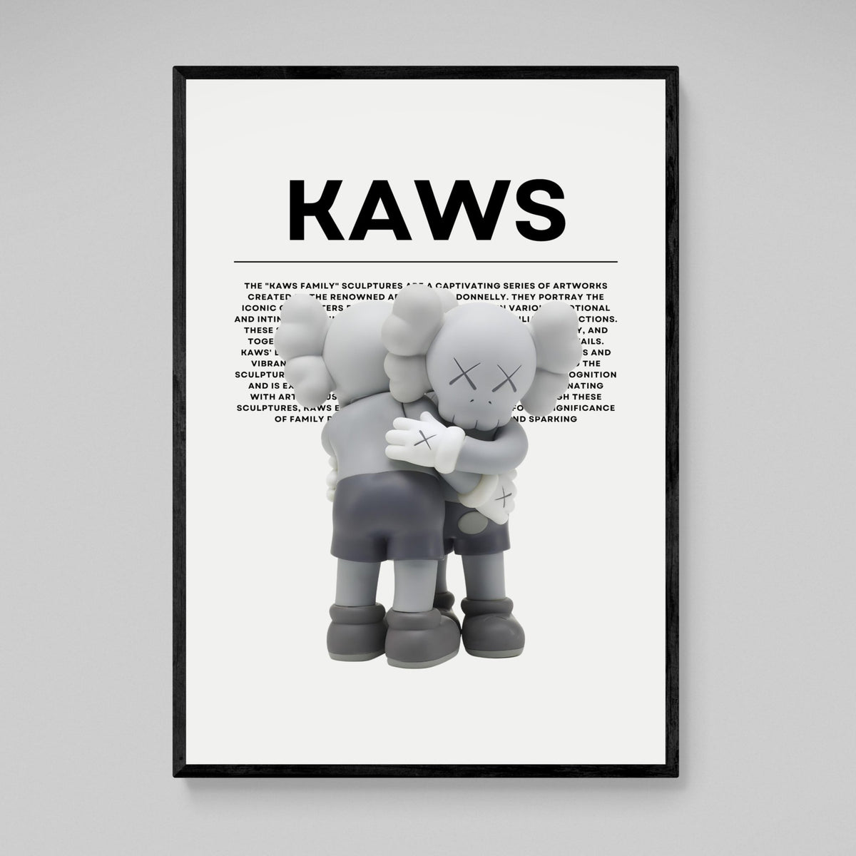 Tableau Kaws Gris Figurines - The Art Avenue