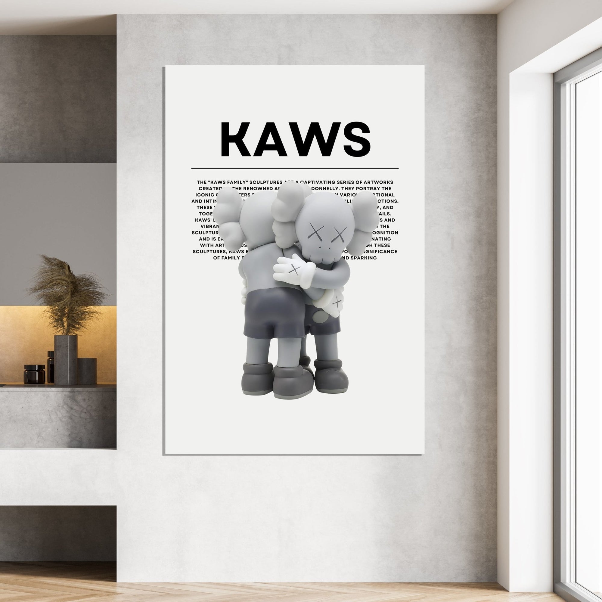Tableau Kaws Gris Figurines - The Art Avenue