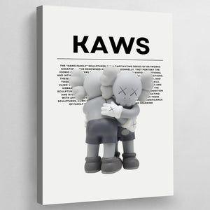 Tableau Kaws Gris Figurines - The Art Avenue