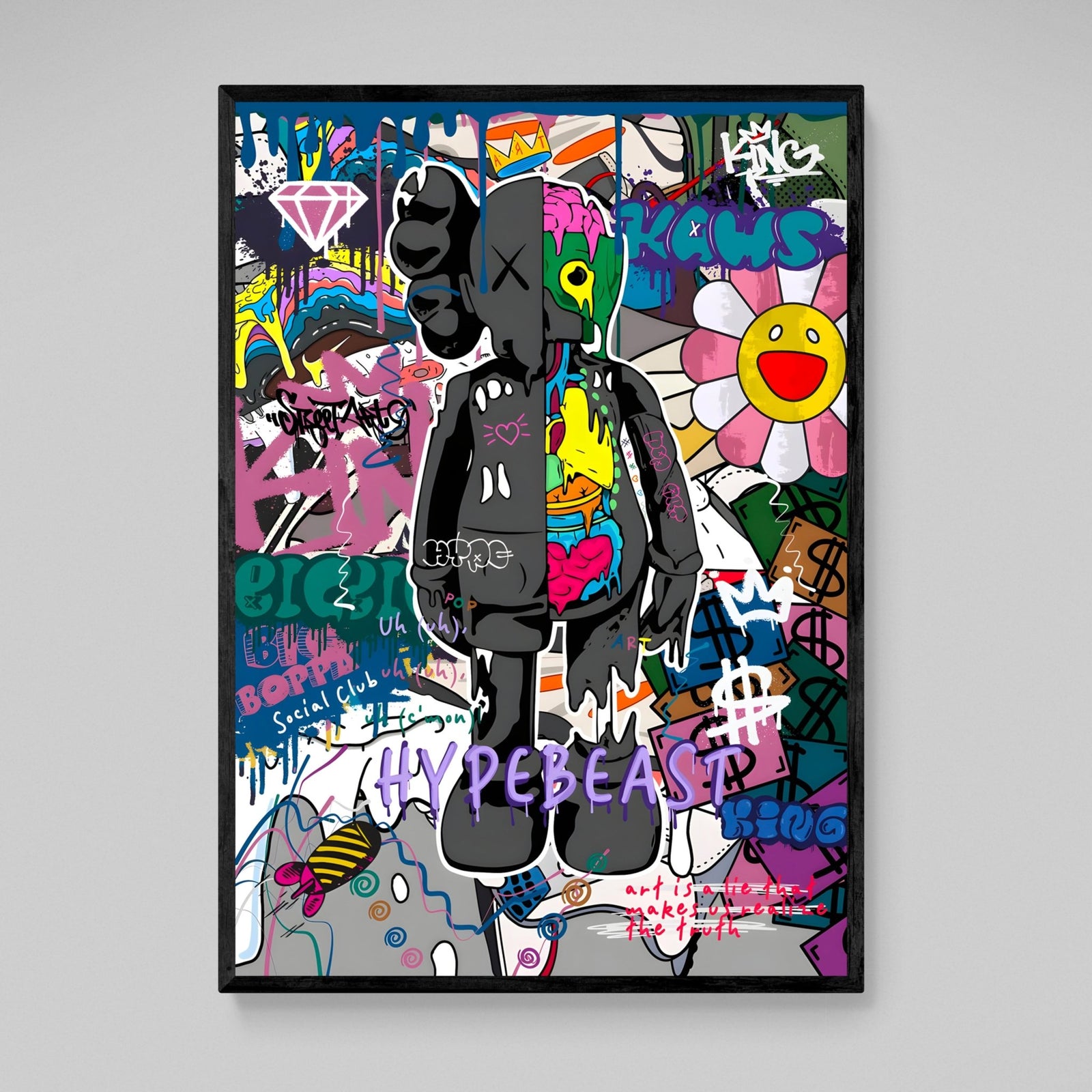 Tableau Kaws HypeBeast - The Art Avenue