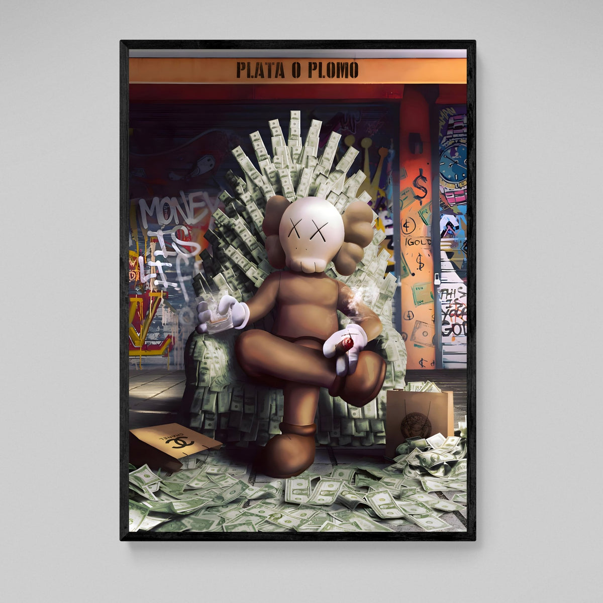 Tableau Kaws Pablo Ecobar - The Art Avenue