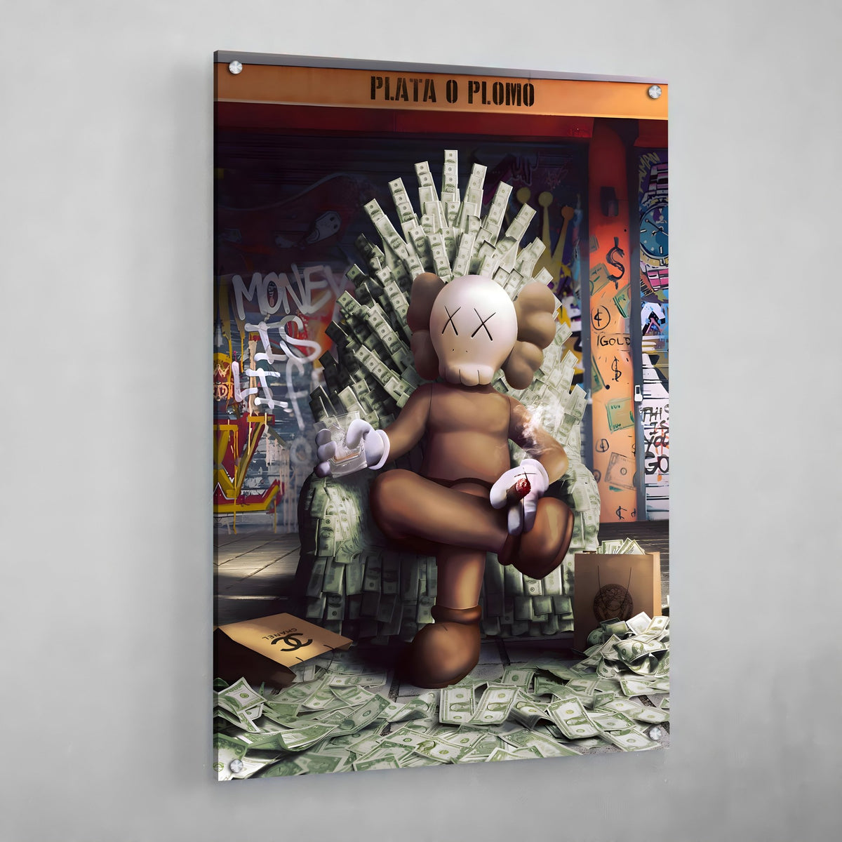 Tableau Kaws Pablo Ecobar - The Art Avenue