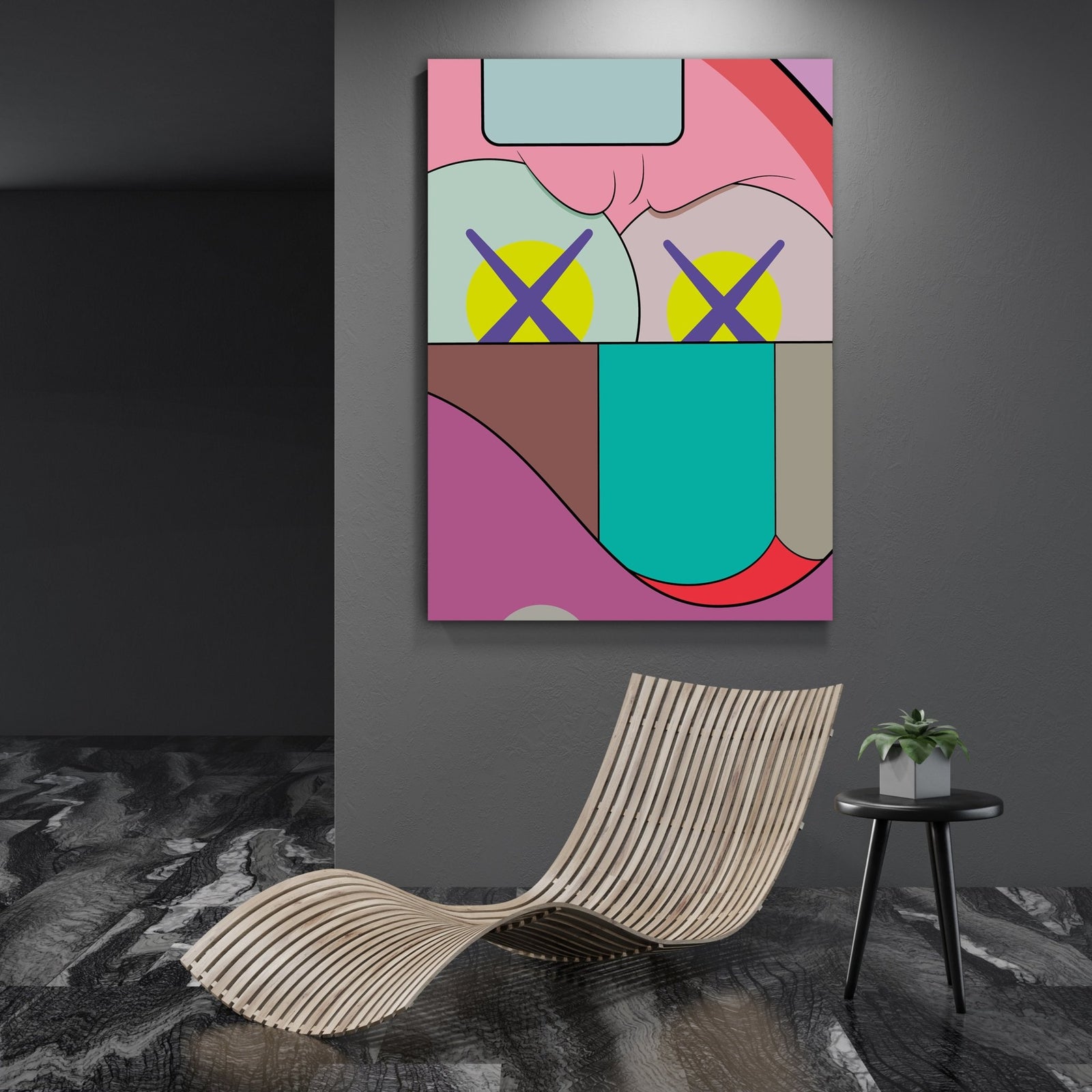 Tableau Kaws Pop Art - The Art Avenue