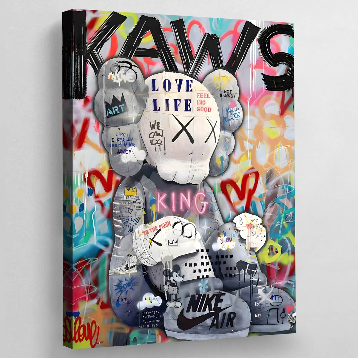 Tableau Kaws Pop Culture - The Art Avenue