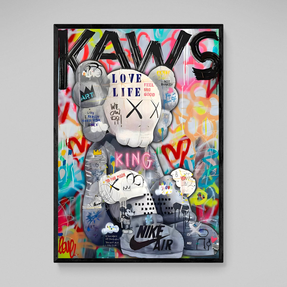Tableau Kaws Pop Culture - The Art Avenue