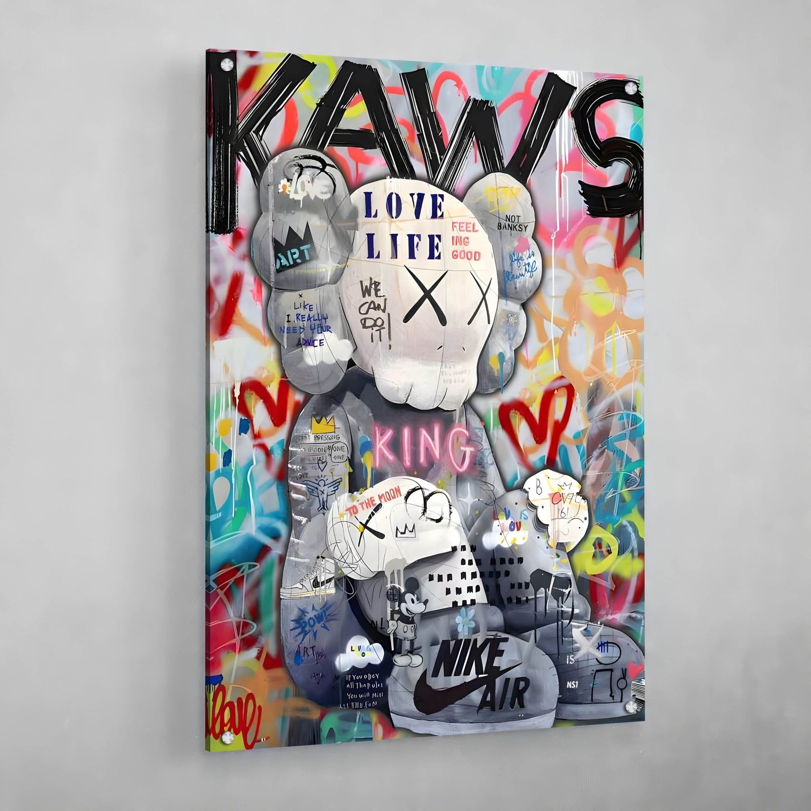 Tableau Kaws Pop Culture - The Art Avenue