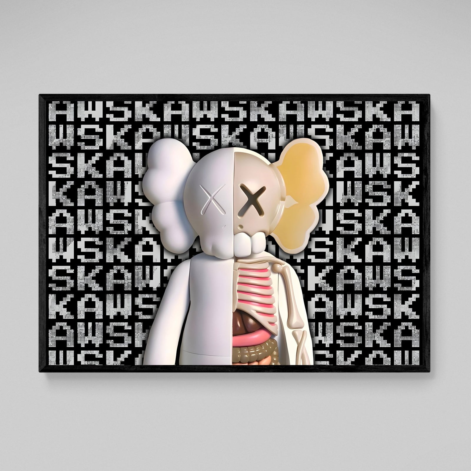 Tableau Kaws Squelette - The Art Avenue