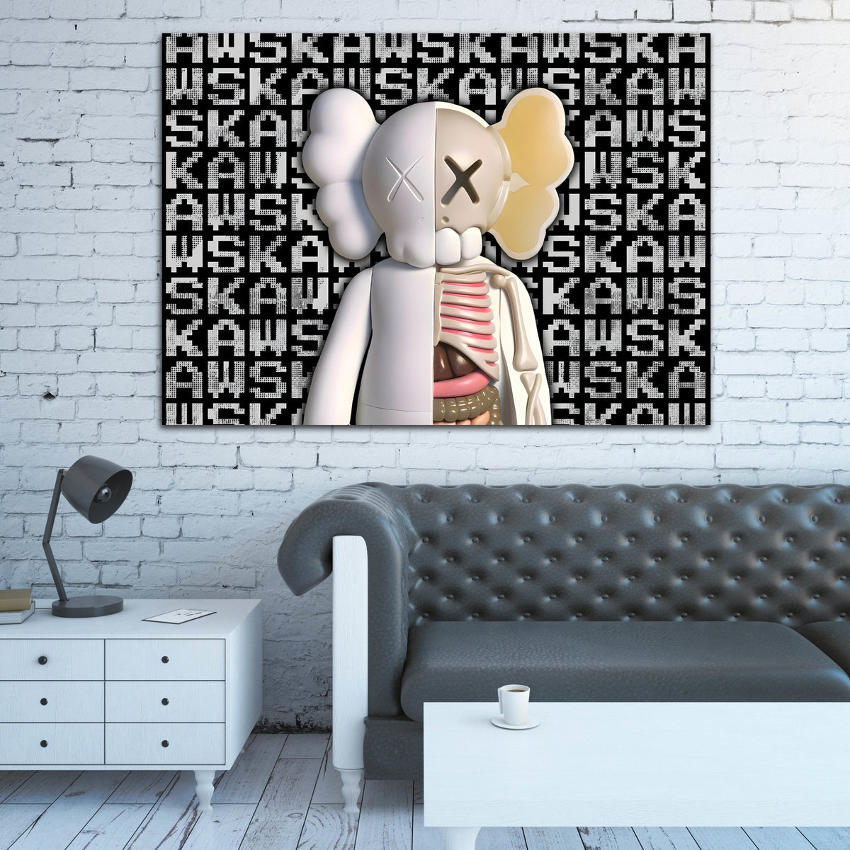Tableau Kaws Squelette - The Art Avenue