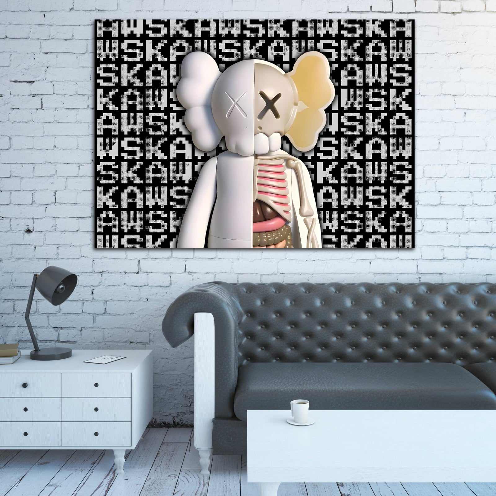 Tableau Kaws Squelette - The Art Avenue