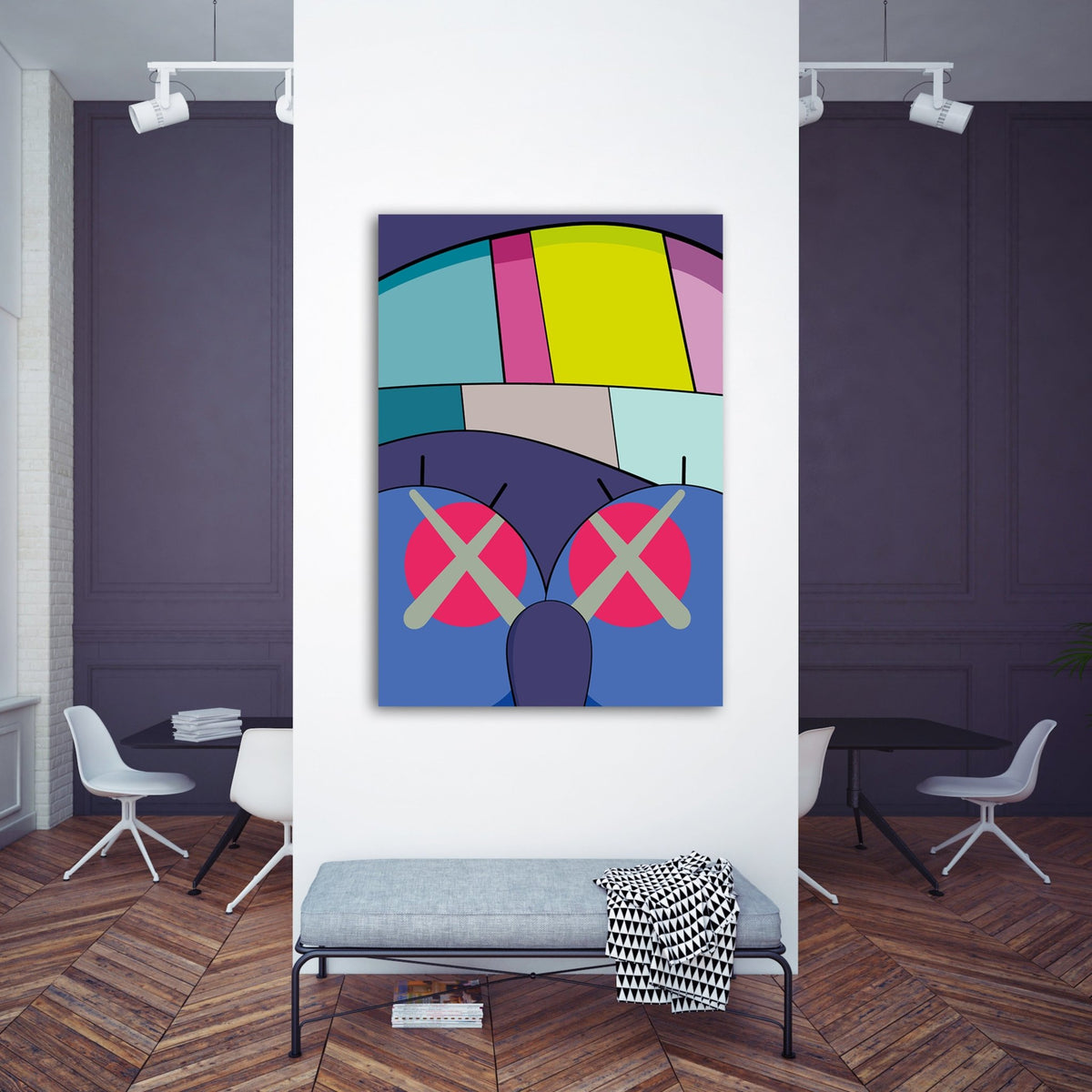 Tableau Kaws Street Art - The Art Avenue