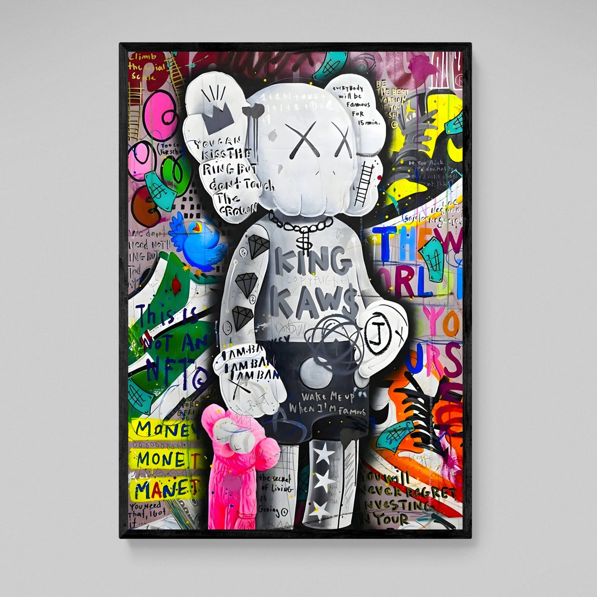 Tableau Kaws Street Art - The Art Avenue