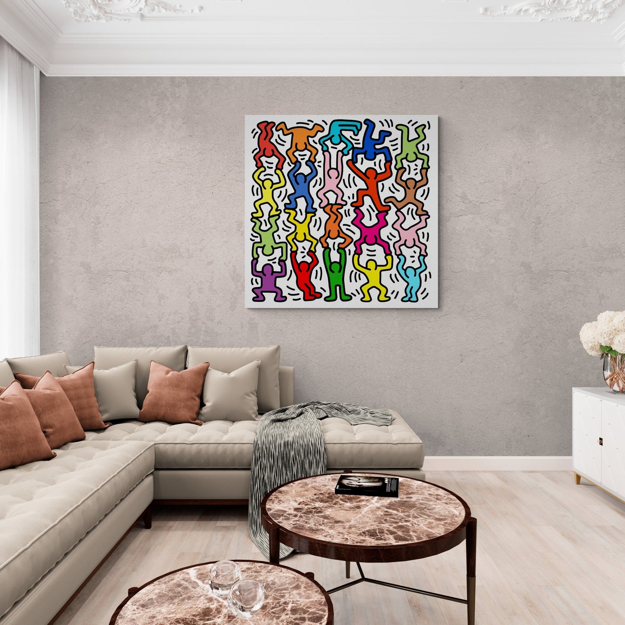 Posters Pop Art Keith Haring – Lot De 6 Affiches A4 Sans Cadre – Déco Murale Salon, Chambre, Bureau - 14