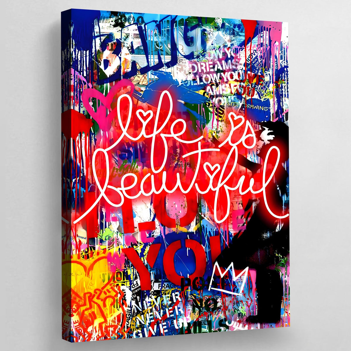 Tableau La Vie Est Belle Banksy - The Art Avenue