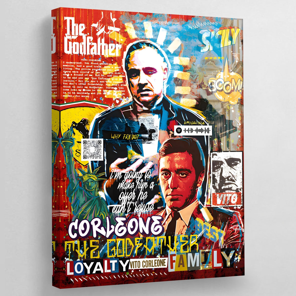 Tableau Le Parrain Street Art - The Art Avenue