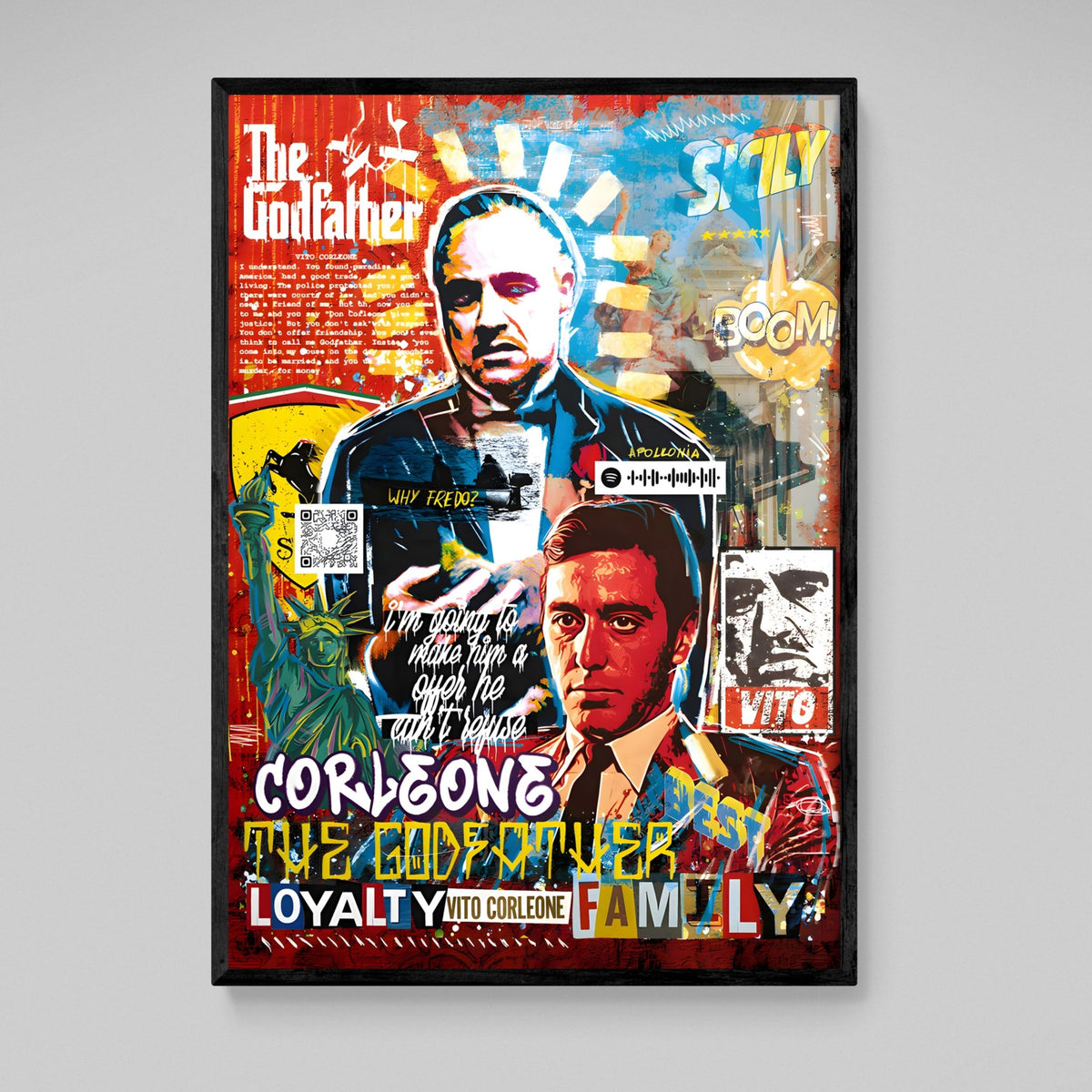Tableau Le Parrain Street Art - The Art Avenue