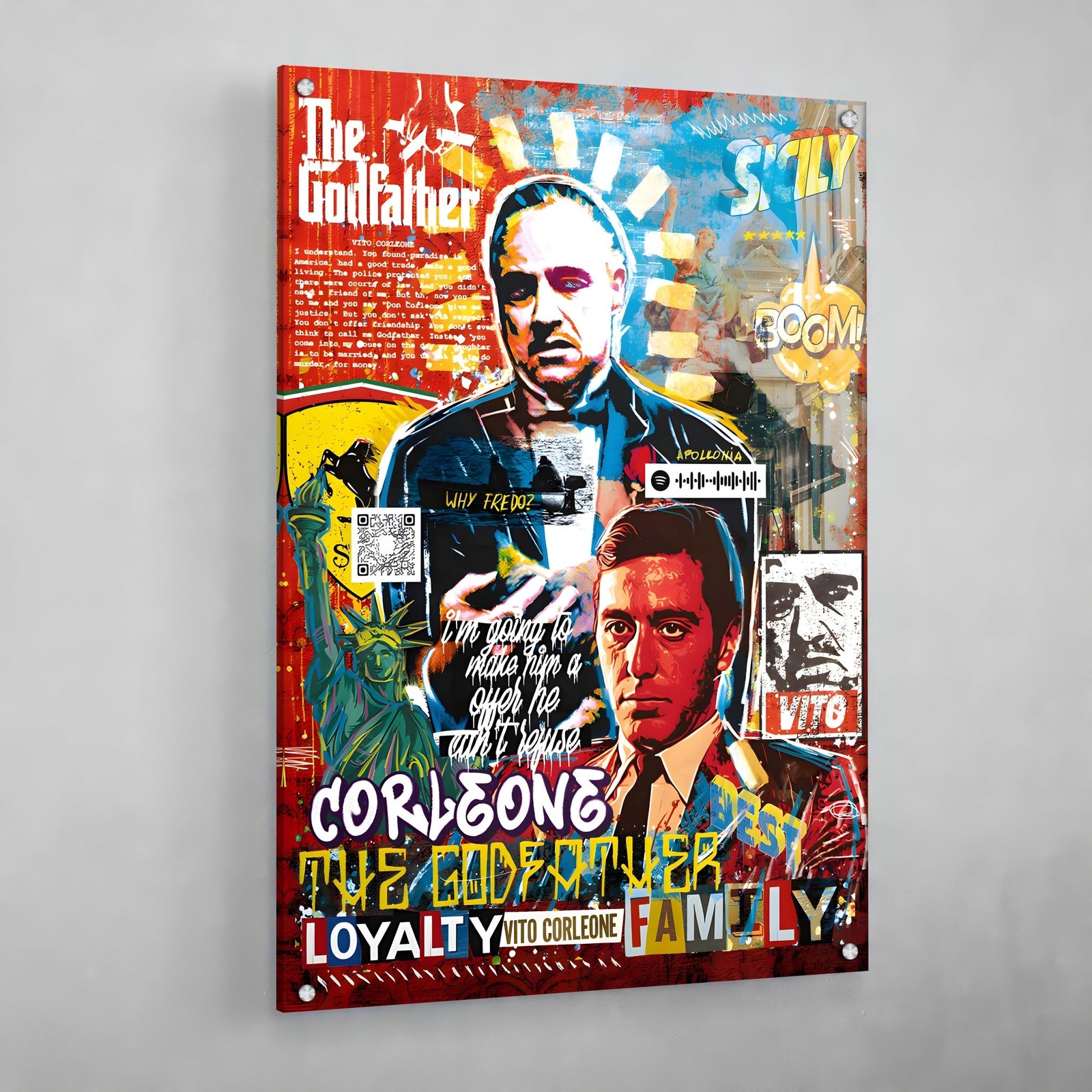 Tableau Le Parrain Street Art - The Art Avenue