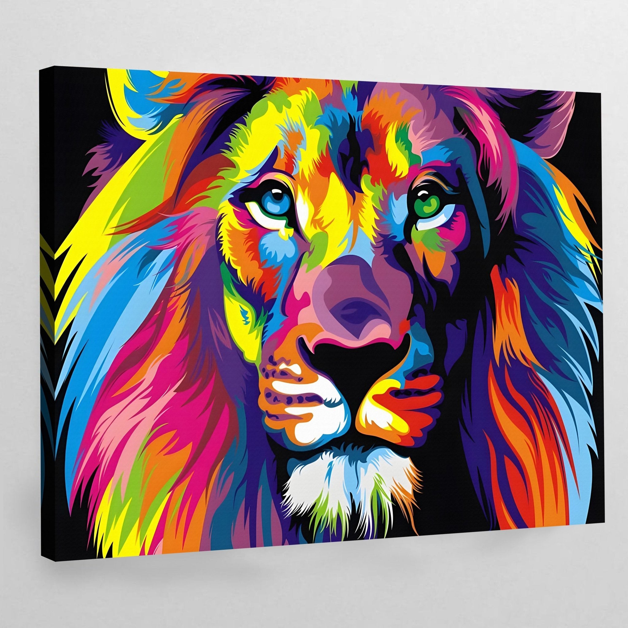 Tableau] Peinture par numéros Lion Pop Art
