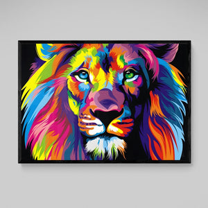 Tableau Lion Pop Art - The Art Avenue