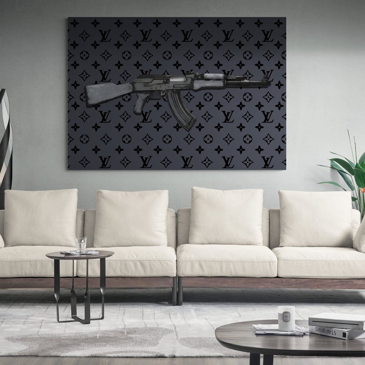 Tableau Louis Vuitton AK47 - The Art Avenue