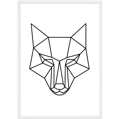 Tableau Loup Géométrique - The Art Avenue