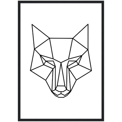 Tableau Loup Géométrique - The Art Avenue