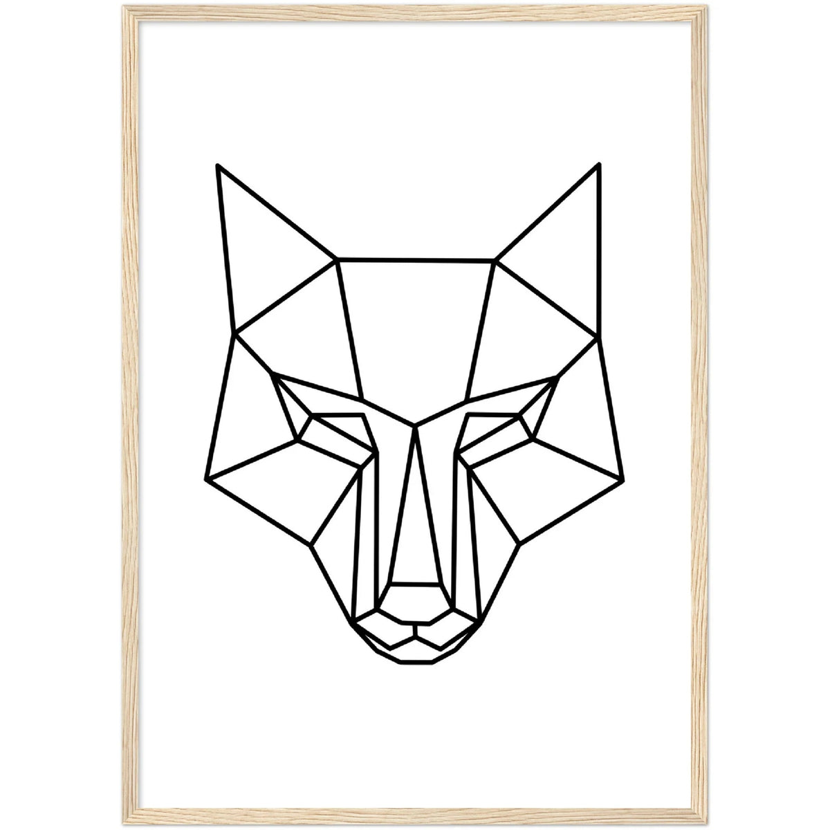Tableau Loup Géométrique - The Art Avenue
