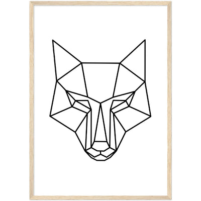 Tableau Loup Géométrique - The Art Avenue