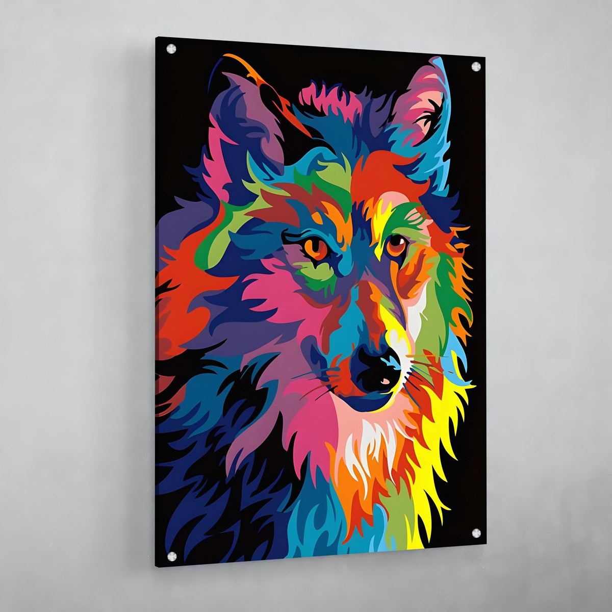 Tableau Loup Pop Art - The Art Avenue