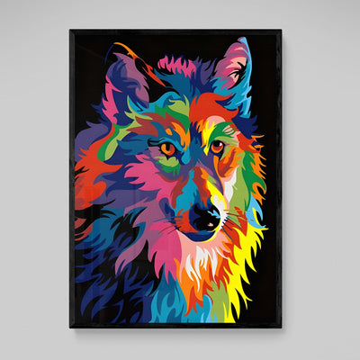 Tableau Loup Pop Art - The Art Avenue