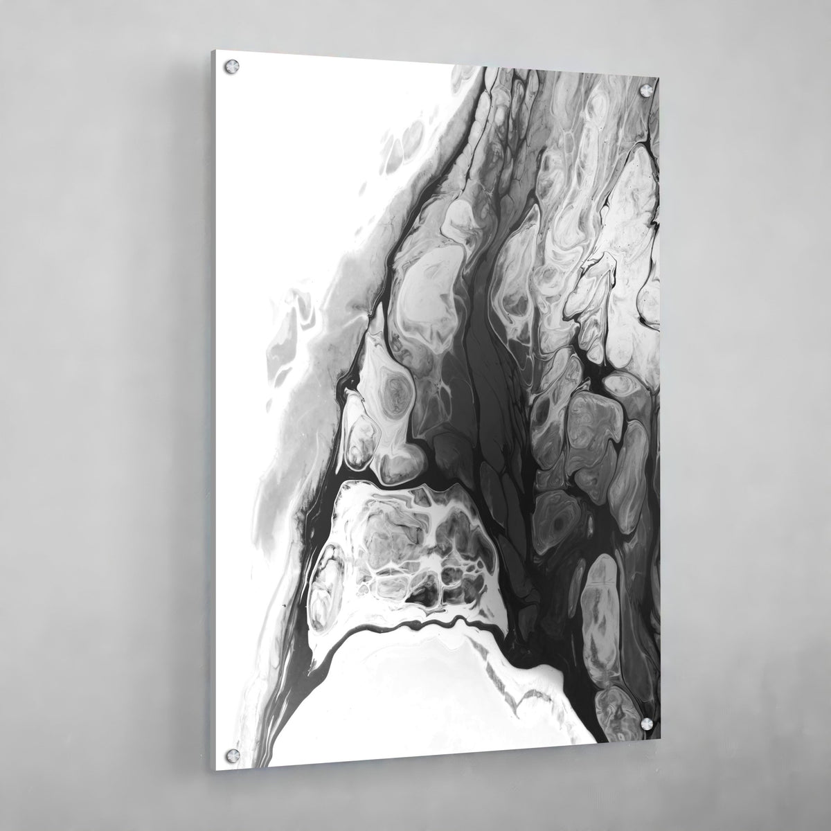 Tableau Marbre Blanc et Noir - The Art Avenue