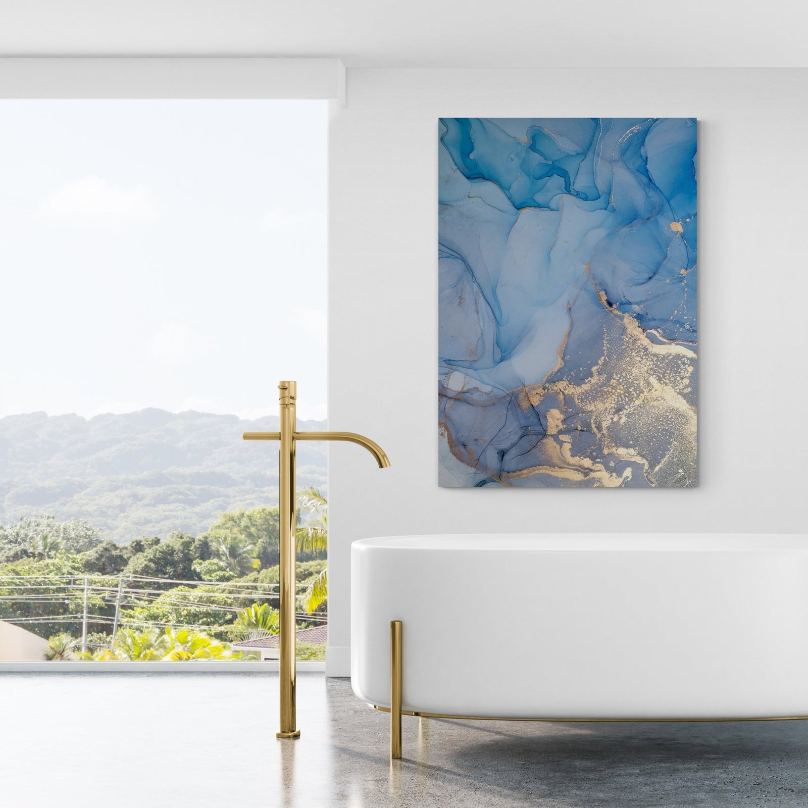 Tableau Marbre Bleu - The Art Avenue